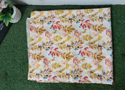 Women Printed Lawn Suit – Soft Summer Fabric Floral Design 2 Piece Unstitched