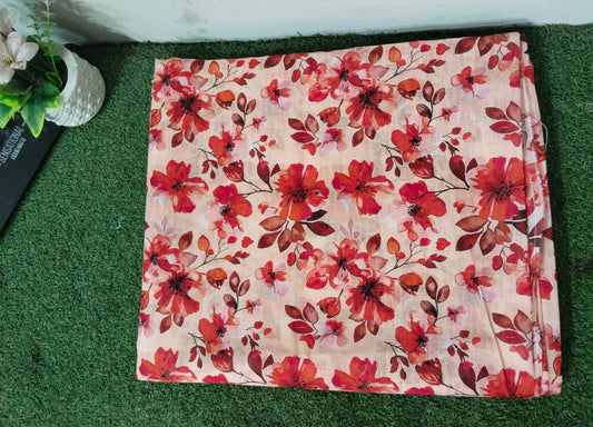 Women Printed Lawn Suit – Soft Summer Fabric Floral Design 2 Piece Unstitched