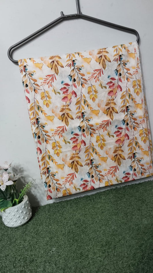 Women Printed Lawn Suit – Soft Summer Fabric Floral Design 2 Piece Unstitched