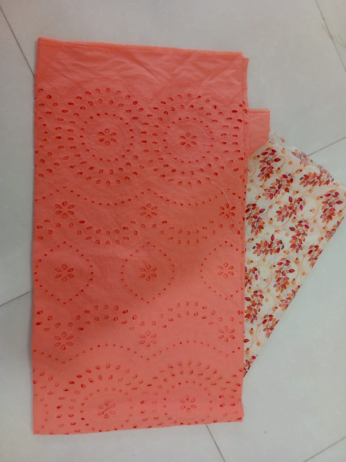 Unstitched Chikankari Lawn 2 Piece Suit for Women – Embroidered Shirt with Printed Trouser | Velora Outfits (Copy)