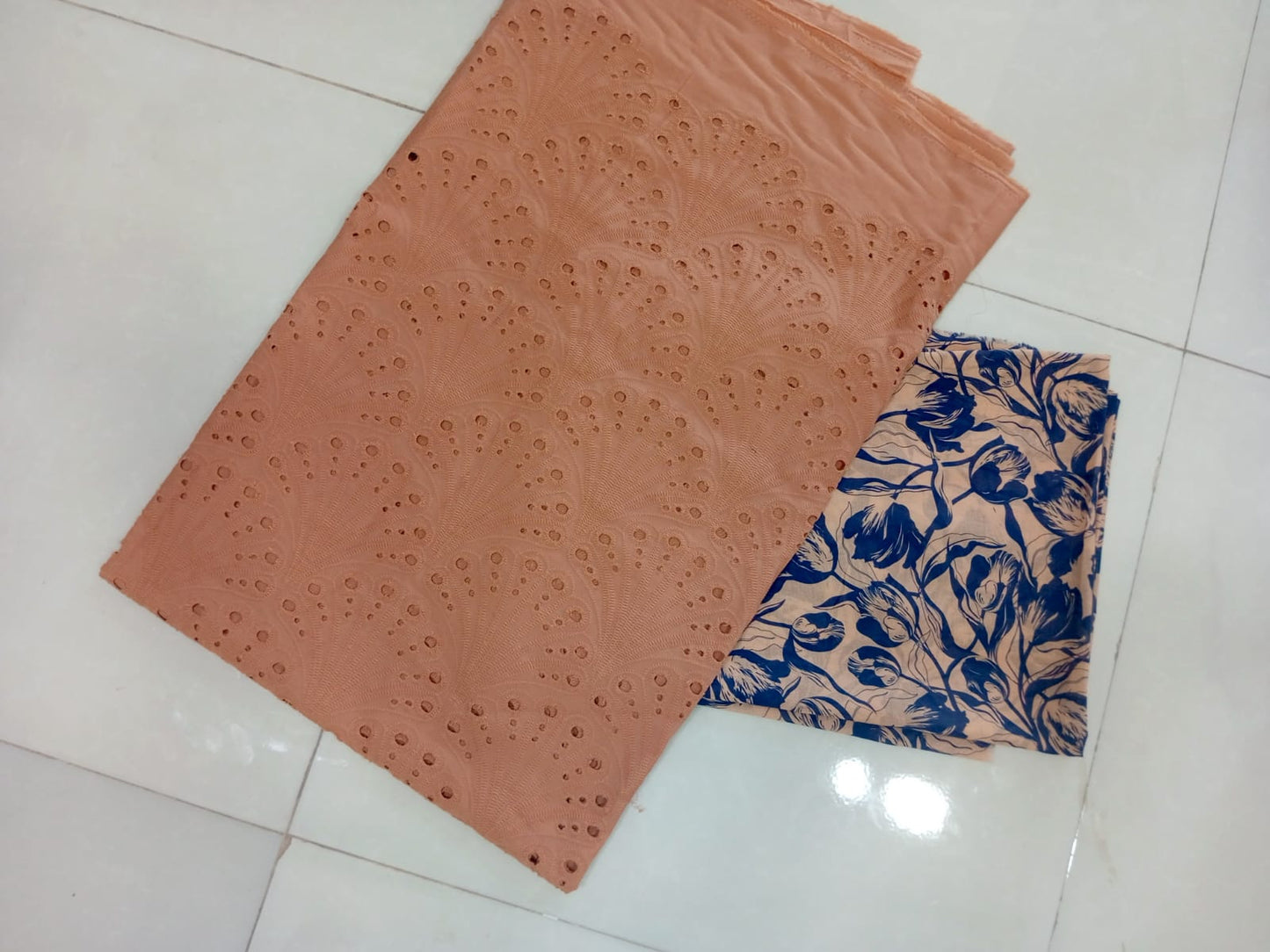 Unstitched Chikankari Lawn 2 Piece Suit for Women – Embroidered Shirt with Printed Trouser | Velora Outfits